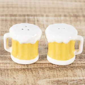Beer Mug Salt and Pepper Shakers